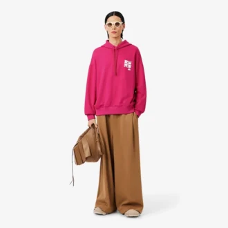 Runway-hoodie med emblem