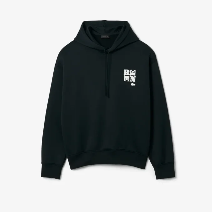 Runway-hoodie med emblem Runway-hoodie med emblem