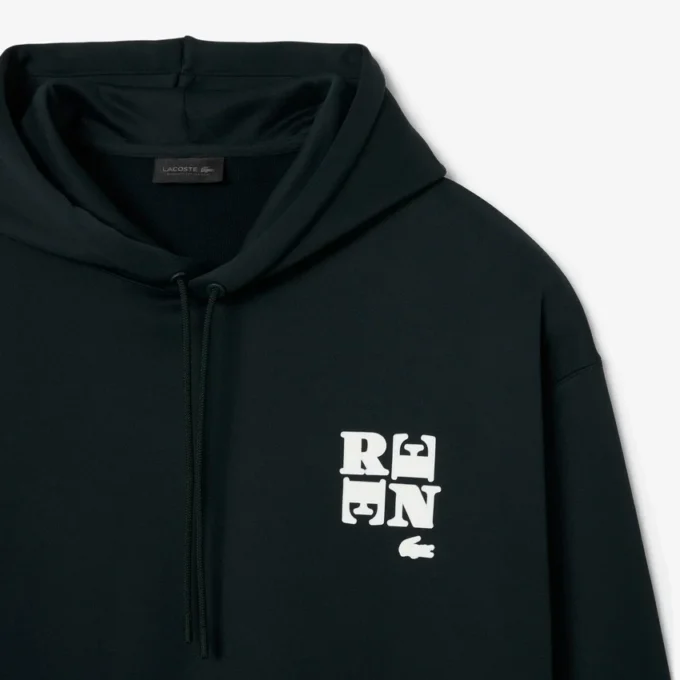 Runway-hoodie med emblem Runway-hoodie med emblem