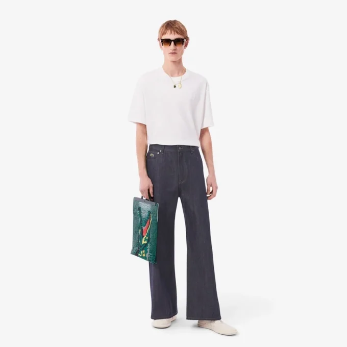 Runway-jeans med vid ben och selvedge för herr Runway-jeans med vid ben och selvedge för herr
