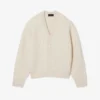 Runway kashmir-kofta med kabelstickning Runway kashmir-kofta med kabelstickning