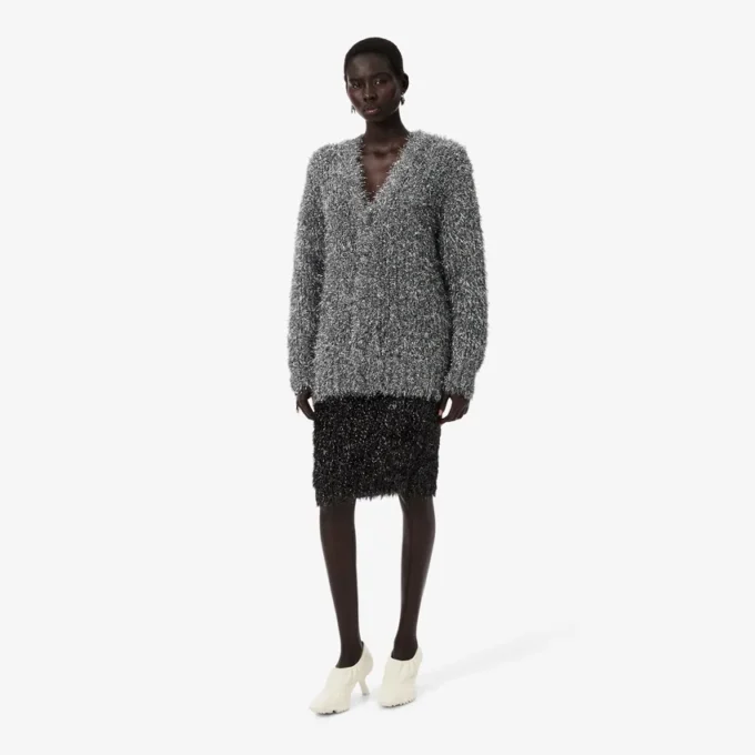 Runway-kjol i lurexstickat Runway-kjol i lurexstickat