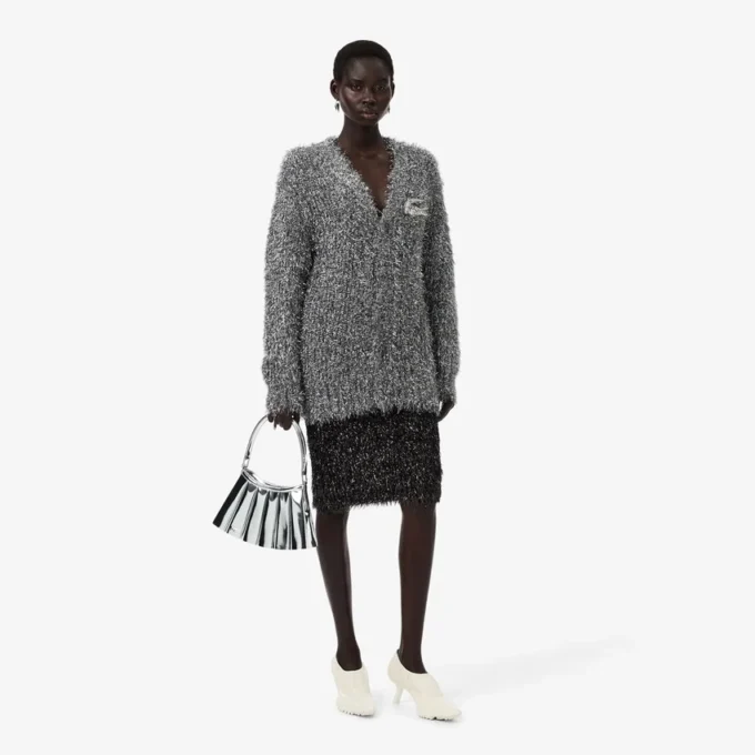 Runway-kjol i lurexstickat Runway-kjol i lurexstickat
