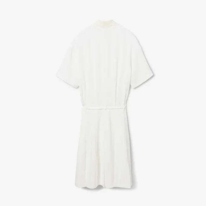 Runway-klänning med plissering och broderidetaljer Runway-klänning med plissering och broderidetaljer
