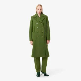 Runway lång peacoat i slubull Runway lång peacoat i slubull