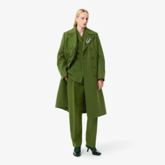 Runway lång peacoat i slubull Runway lång peacoat i slubull