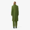 Runway lång peacoat i slubull