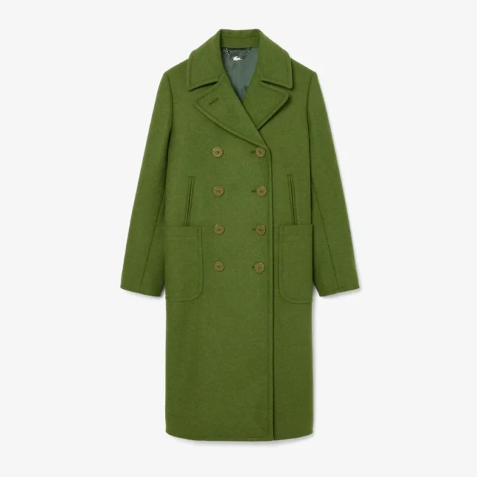 Runway lång peacoat i slubull
