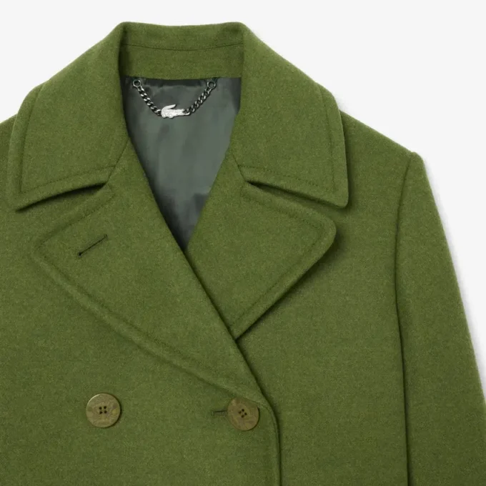 Runway lång peacoat i slubull