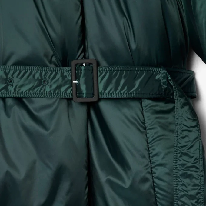 Runway Long Iridescent Puffed Jacket