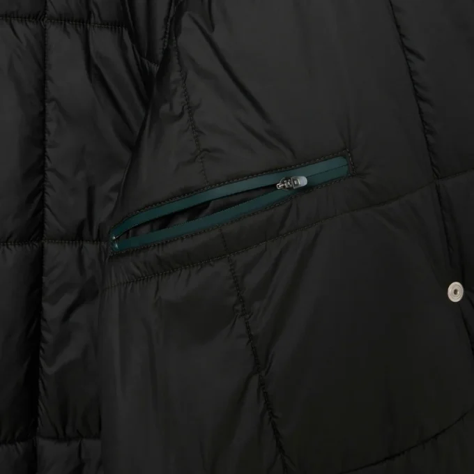 Runway Long Iridescent Puffed Jacket