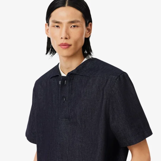 Runway Loose Fit Denim Pikétröja Runway Loose Fit Denim Pikétröja