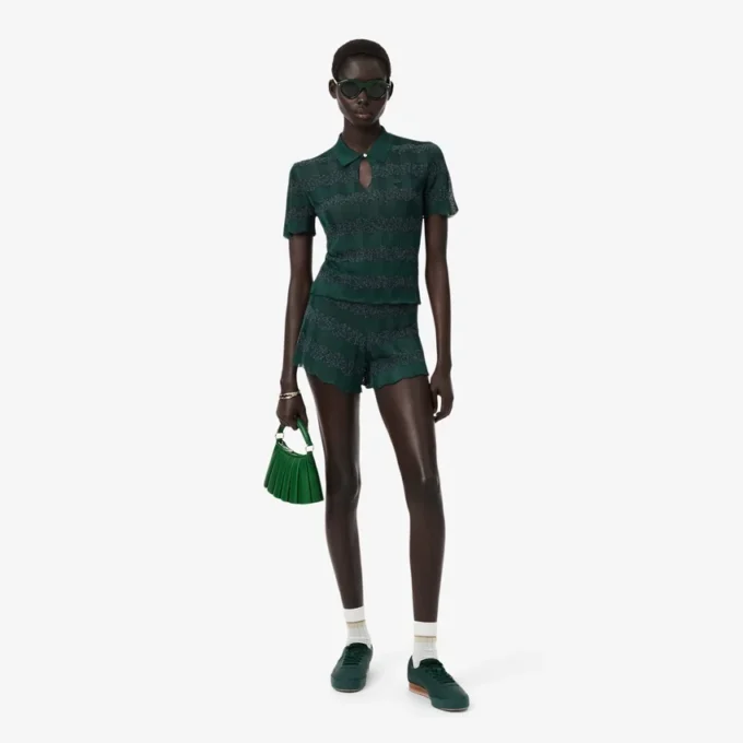 Runway Pointelle-stickade shorts