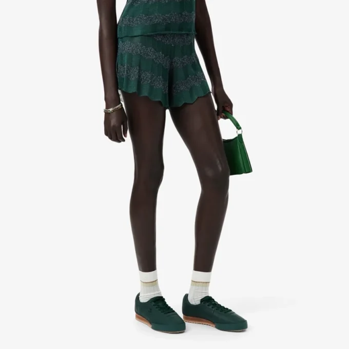 Runway Pointelle-stickade shorts