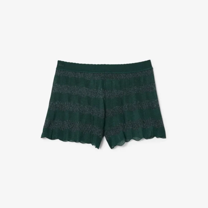 Runway Pointelle-stickade shorts