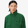 Runway Regular Fit-skjorta i tryckt satin Runway Regular Fit-skjorta i tryckt satin