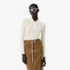 Runway Slim Fit långärmad pikétröja i siden Runway Slim Fit långärmad pikétröja i siden