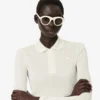 Runway Slim Fit långärmad pikétröja i siden Runway Slim Fit långärmad pikétröja i siden