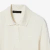 Runway Slim Fit långärmad pikétröja i siden Runway Slim Fit långärmad pikétröja i siden
