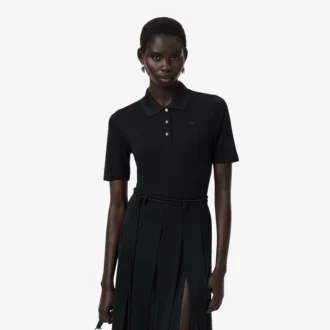 Runway Slim Fit Silk Mini-Piqua pikétröja