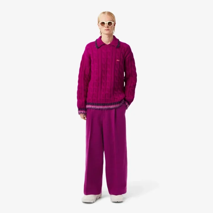 Runway Slub Wool Wide Fit Tailored Pants Runway Slub Wool Wide Fit Tailored Pants