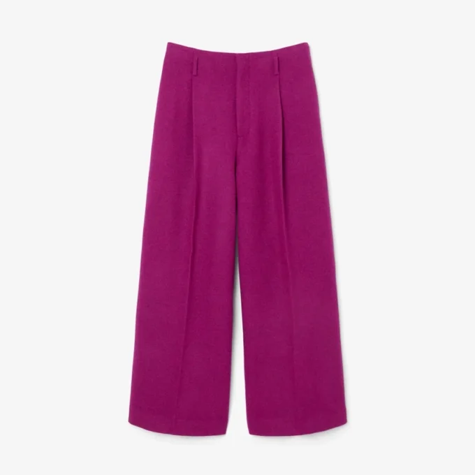 Runway Slub Wool Wide Fit Tailored Pants Runway Slub Wool Wide Fit Tailored Pants