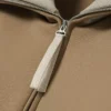 Runway-sweatshirt med hög hals, dragkedja och badge-detalj Runway-sweatshirt med hög hals, dragkedja och badge-detalj