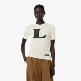 Runway-T-shirt i siden med tryck