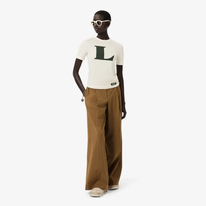 Runway-T-shirt i siden med tryck Runway-T-shirt i siden med tryck