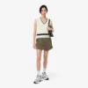 Satinjersey-shorts med pointelle-ränder för dam Satinjersey-shorts med pointelle-ränder för dam