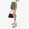 Satinjersey-shorts med pointelle-ränder för dam Satinjersey-shorts med pointelle-ränder för dam