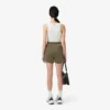 Satinjersey-shorts med pointelle-ränder för dam Satinjersey-shorts med pointelle-ränder för dam
