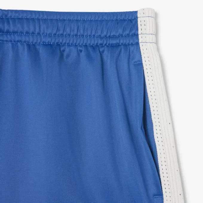 Satinjersey-shorts med pointelle-ränder för dam Satinjersey-shorts med pointelle-ränder för dam