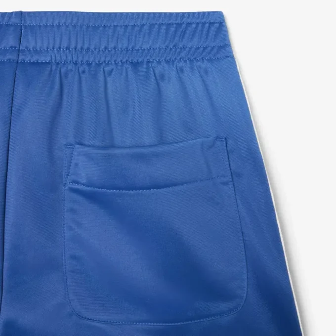 Satinjersey-shorts med pointelle-ränder för dam Satinjersey-shorts med pointelle-ränder för dam