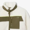 Sherpa-fleecejacka för män med färgblock Sherpa-fleecejacka för män med färgblock