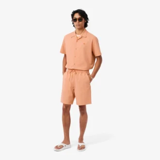 Shorts i bomullsseersucker