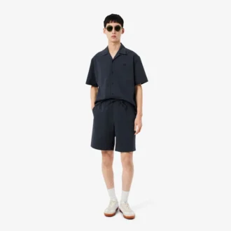 Shorts i bomullsseersucker