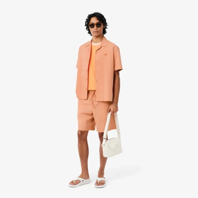 Shorts i bomullsseersucker Shorts i bomullsseersucker