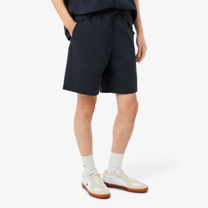 Shorts i bomullsseersucker Shorts i bomullsseersucker