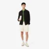 Shorts i linneblandad twill med normal passform