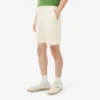 Shorts i linneblandad twill med normal passform