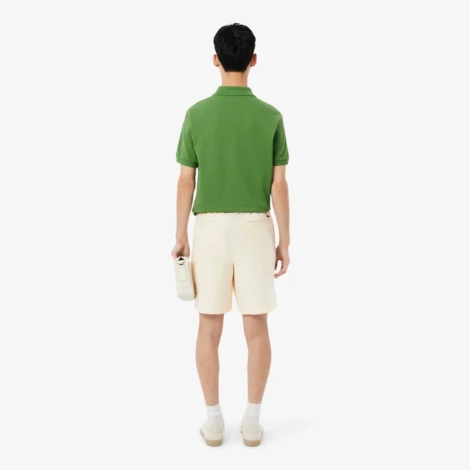 Shorts i linneblandad twill med normal passform