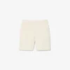Shorts i linneblandad twill med normal passform