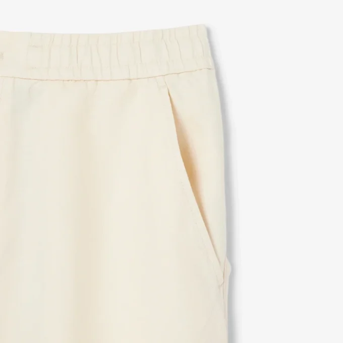 Shorts i linneblandad twill med normal passform