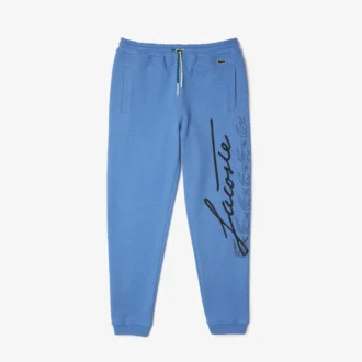 Signature & Croc-tryckta joggingbyxor i bomullsfleece för herr