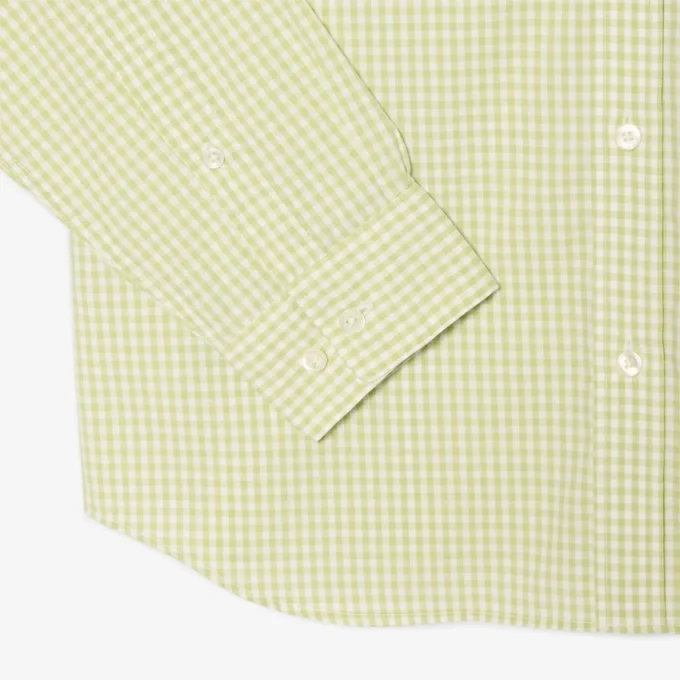 Skjorta i poplin med rutmönster i normal passform Skjorta i poplin med rutmönster i normal passform