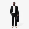 Slim fit-byxor i stretchbomull för herr