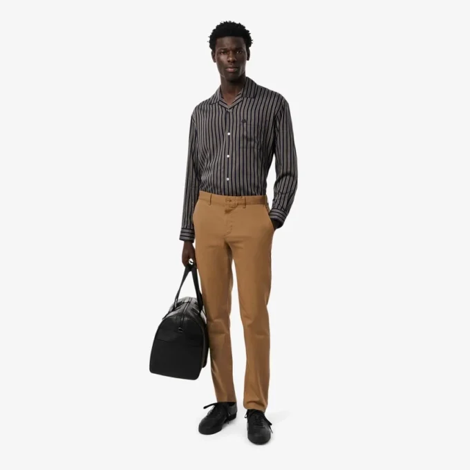 Slim fit-byxor i stretchbomull för herr Slim fit-byxor i stretchbomull för herr