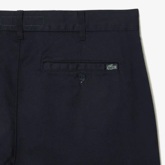 Slim fit-byxor i stretchbomull för herr