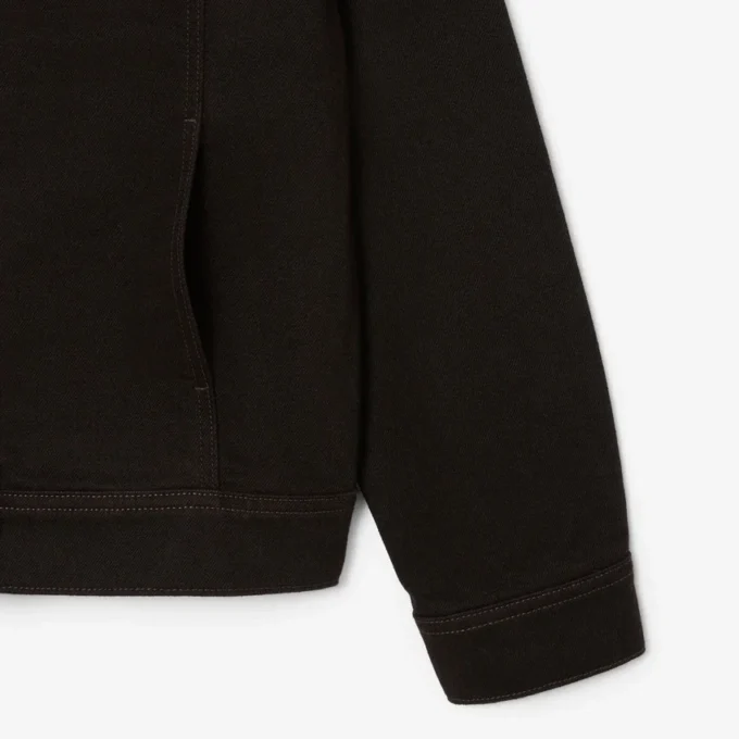 Slim fit-jeansjacka med knappar